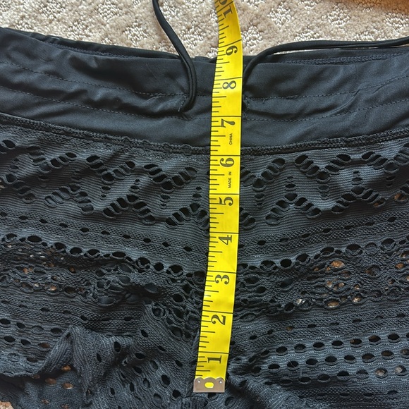 Black Lace Swim Shorts - Picture 7 of 8